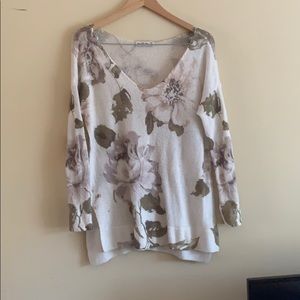 A&F floral sweater